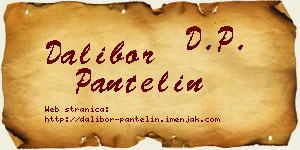 Dalibor Pantelin vizit kartica